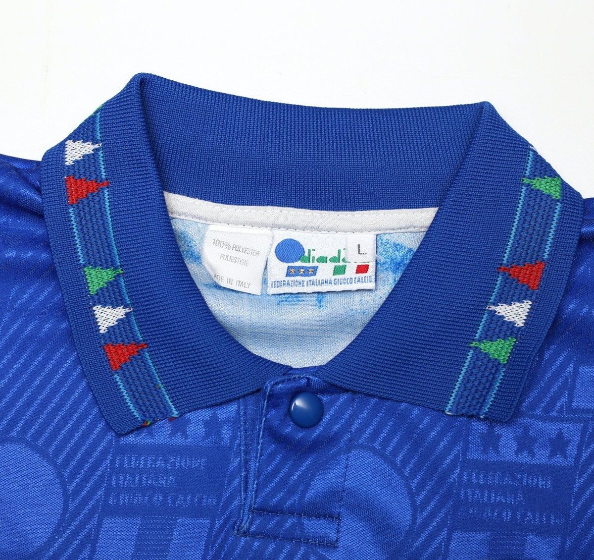 1994 BAGGIO #10 Italy Vintage Diadora Home Football Shirt (L) USA 94