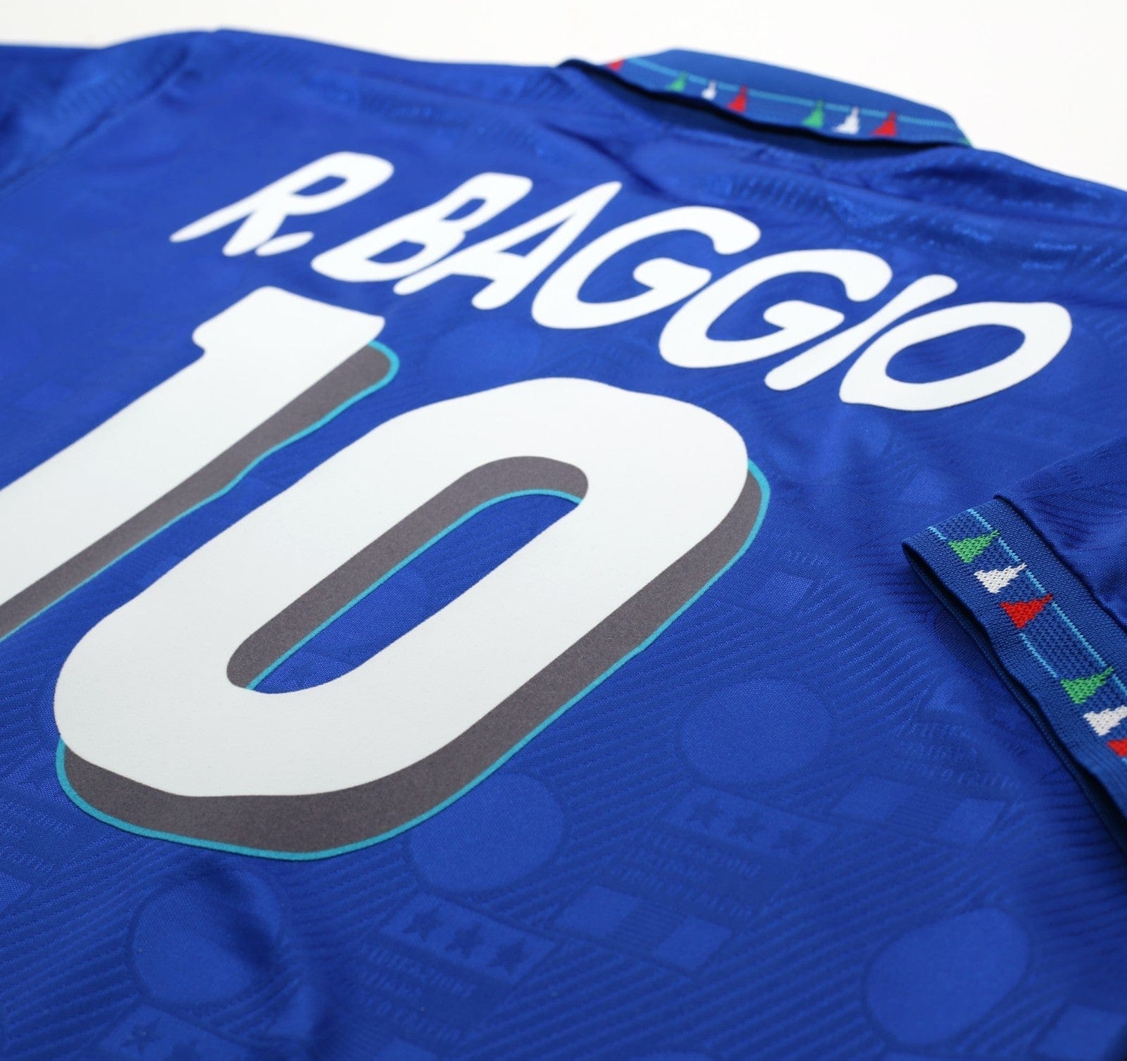 1994 BAGGIO #10 Italy Vintage Diadora Home Football Shirt (L) USA