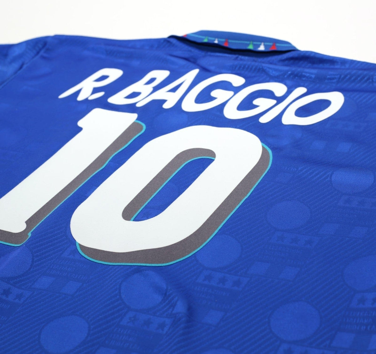 1994 BAGGIO #10 Italy Vintage Diadora Home Football Shirt (L) USA 94