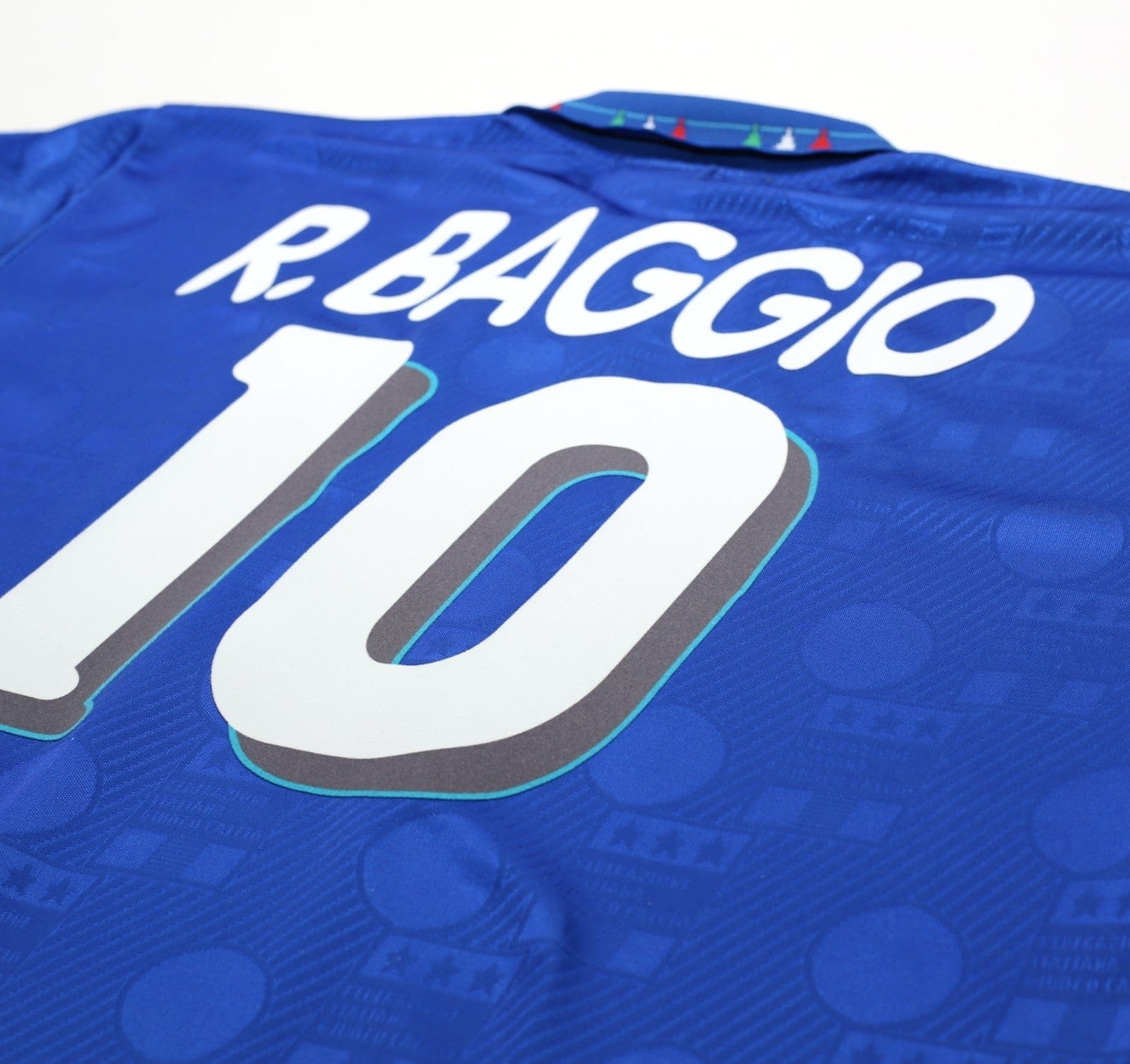 1994 BAGGIO #10 Italy Vintage Diadora Home Football Shirt (L) USA 94