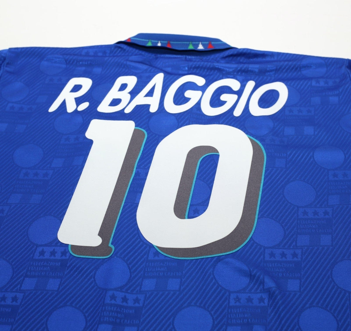 1994 BAGGIO #10 Italy Vintage Diadora Home Football Shirt (L) USA 94