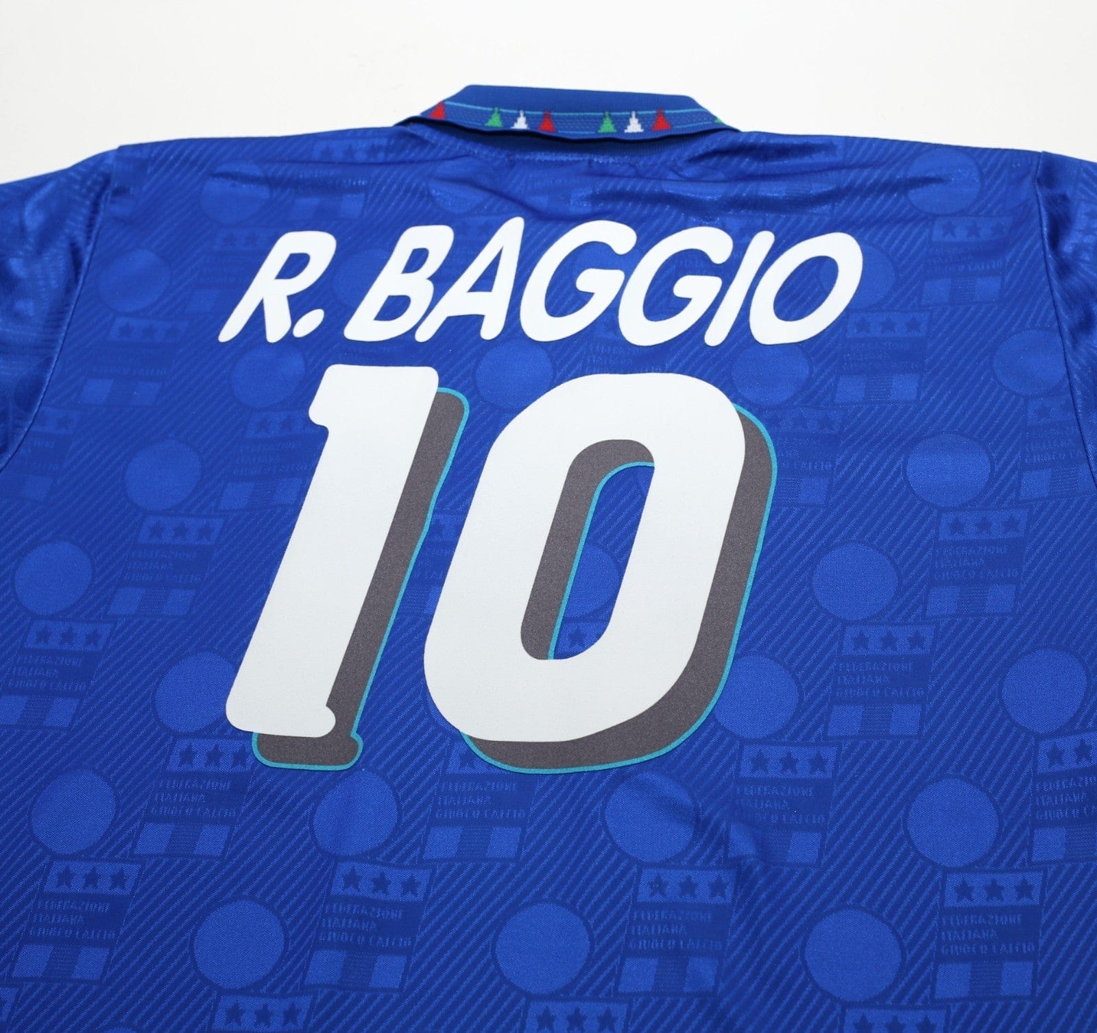 1994 BAGGIO #10 Italy Vintage Diadora Home Football Shirt (L) USA 94