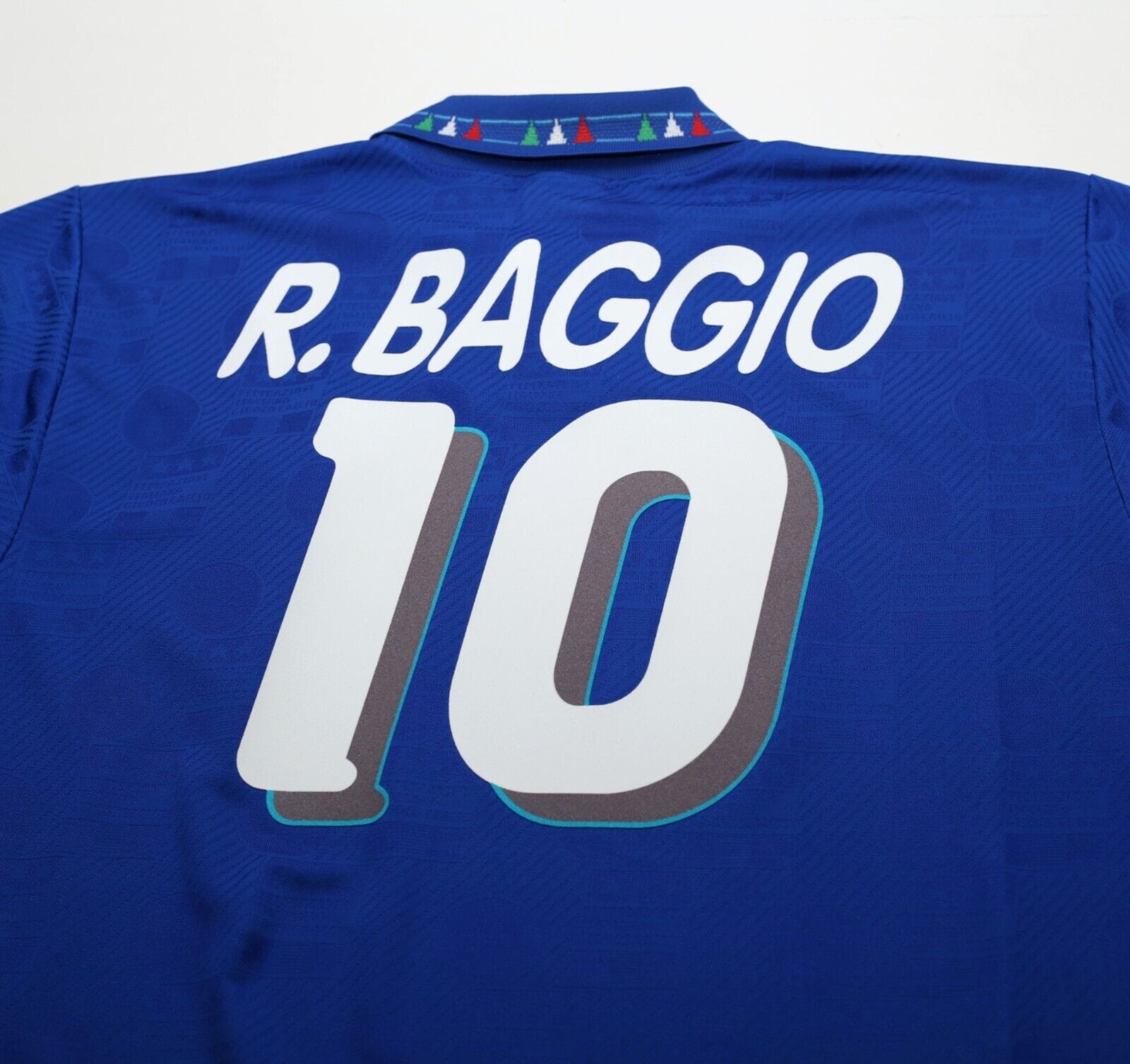 1994 BAGGIO #10 Italy Vintage Diadora Home Football Shirt (L/XL