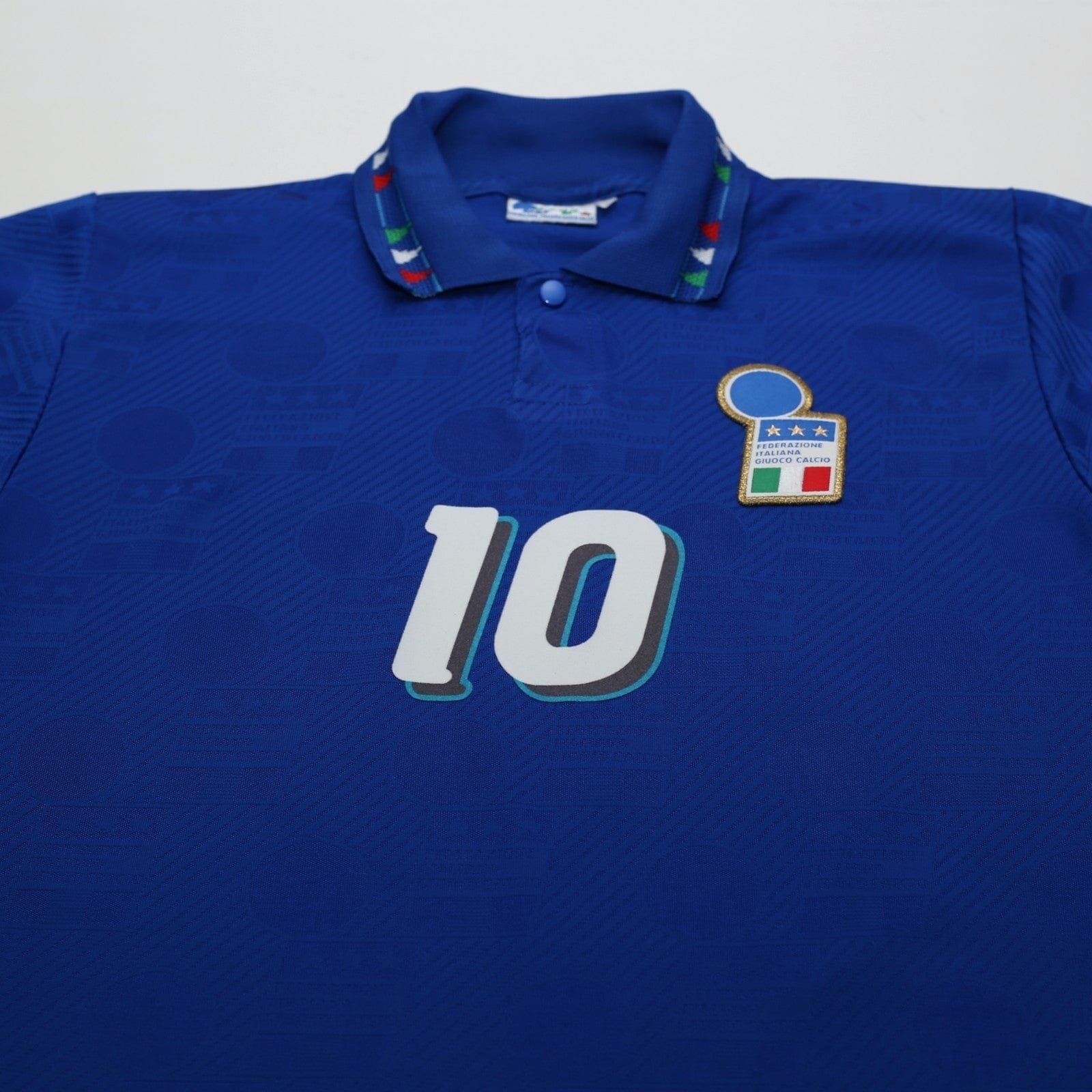 1994 Baggio #10 Italy Vintage Diadora Home Football Shirt (S) USA 94