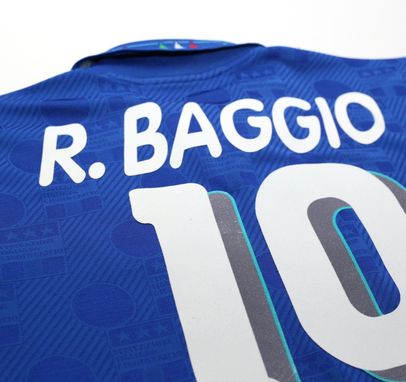 1994 BAGGIO #10 Italy Vintage Diadora Player Issue Spec Home Football Shirt L/XL