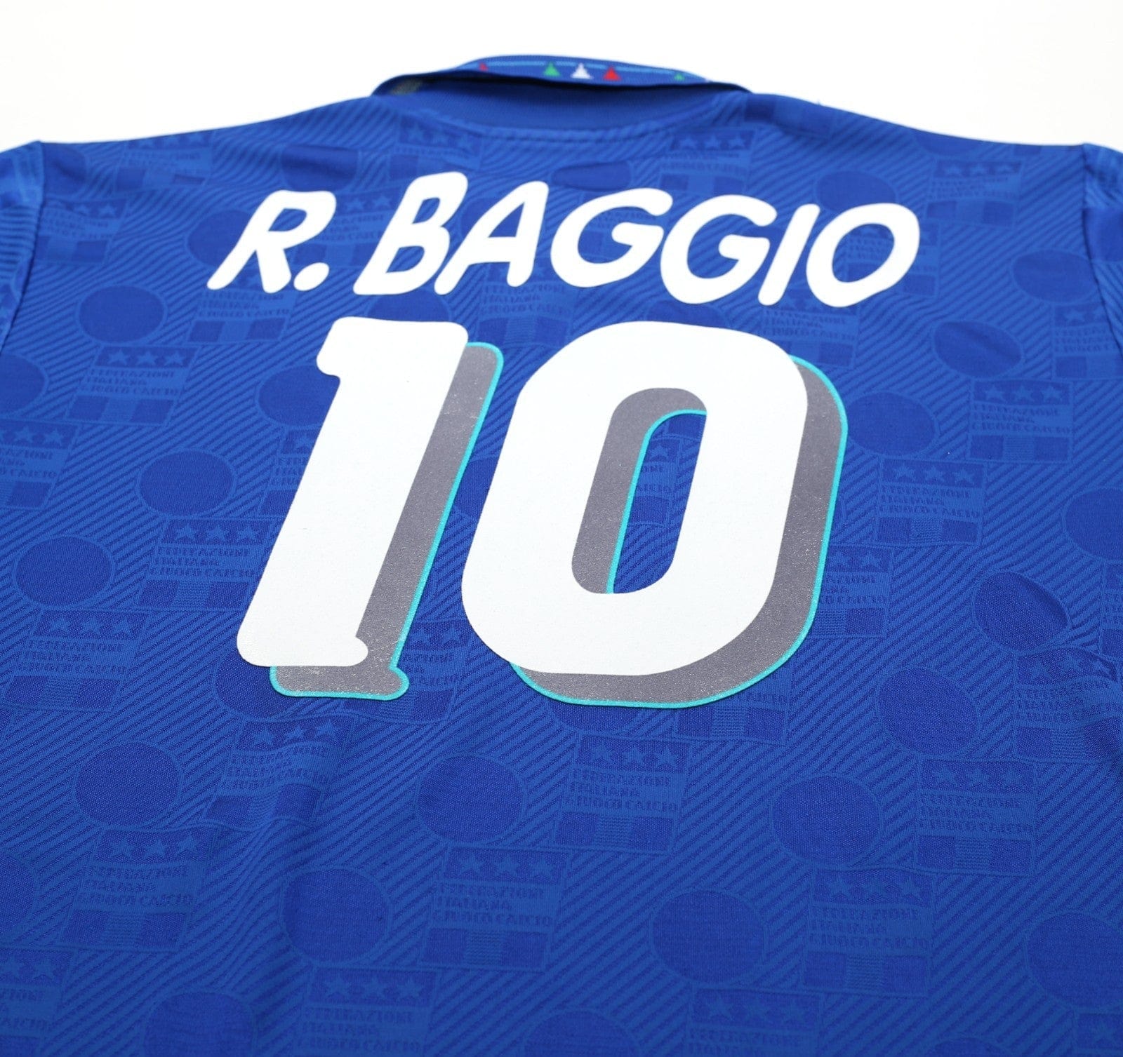 1994 BAGGIO #10 Italy Vintage Diadora Player Issue Spec Home Football Shirt L/XL