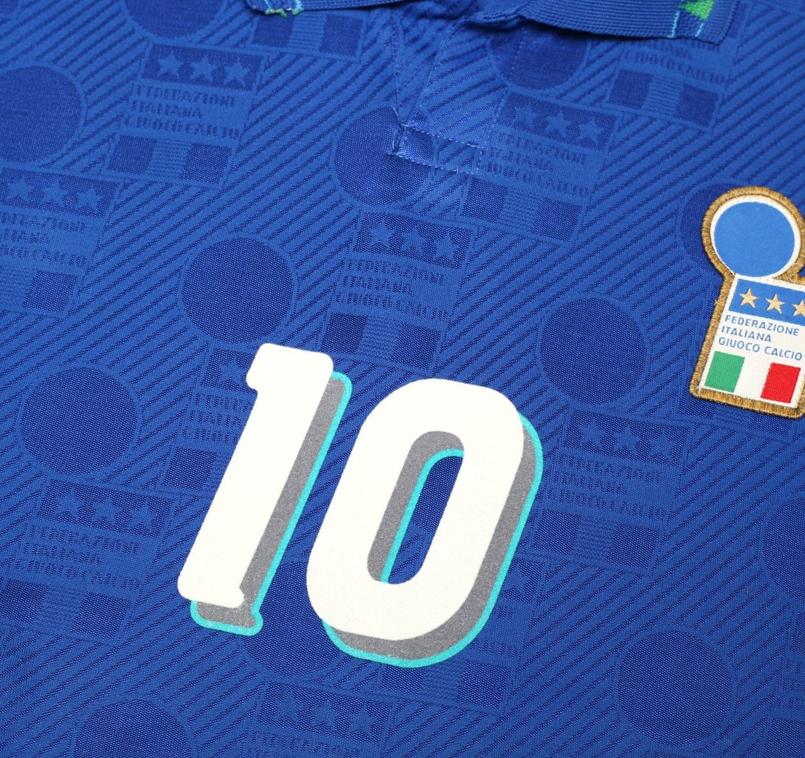 1994 BAGGIO #10 Italy Vintage Diadora Player Issue Spec Home Football Shirt L/XL