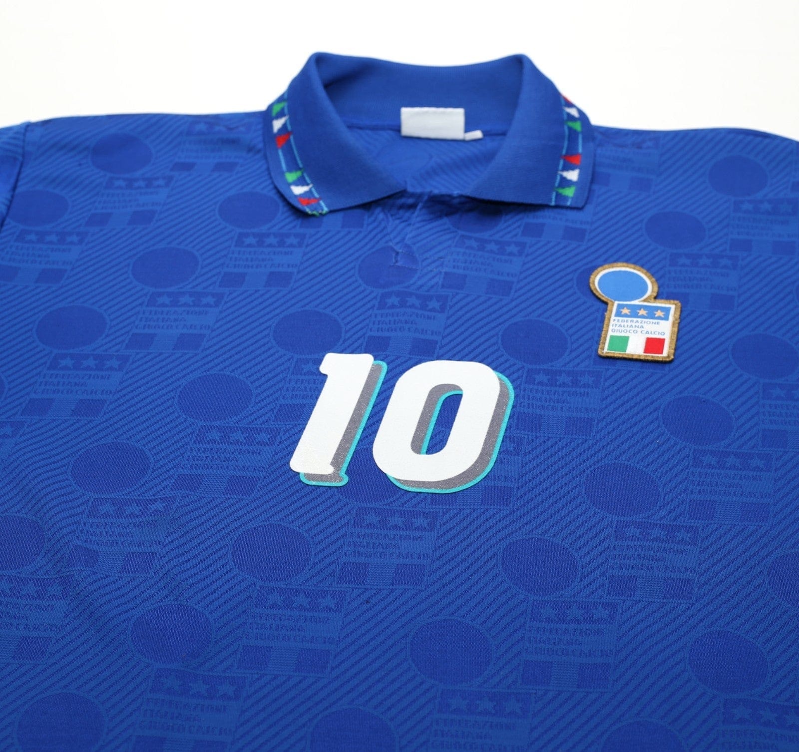1994 BAGGIO #10 Italy Vintage Diadora Player Issue Spec Home Football Shirt L/XL