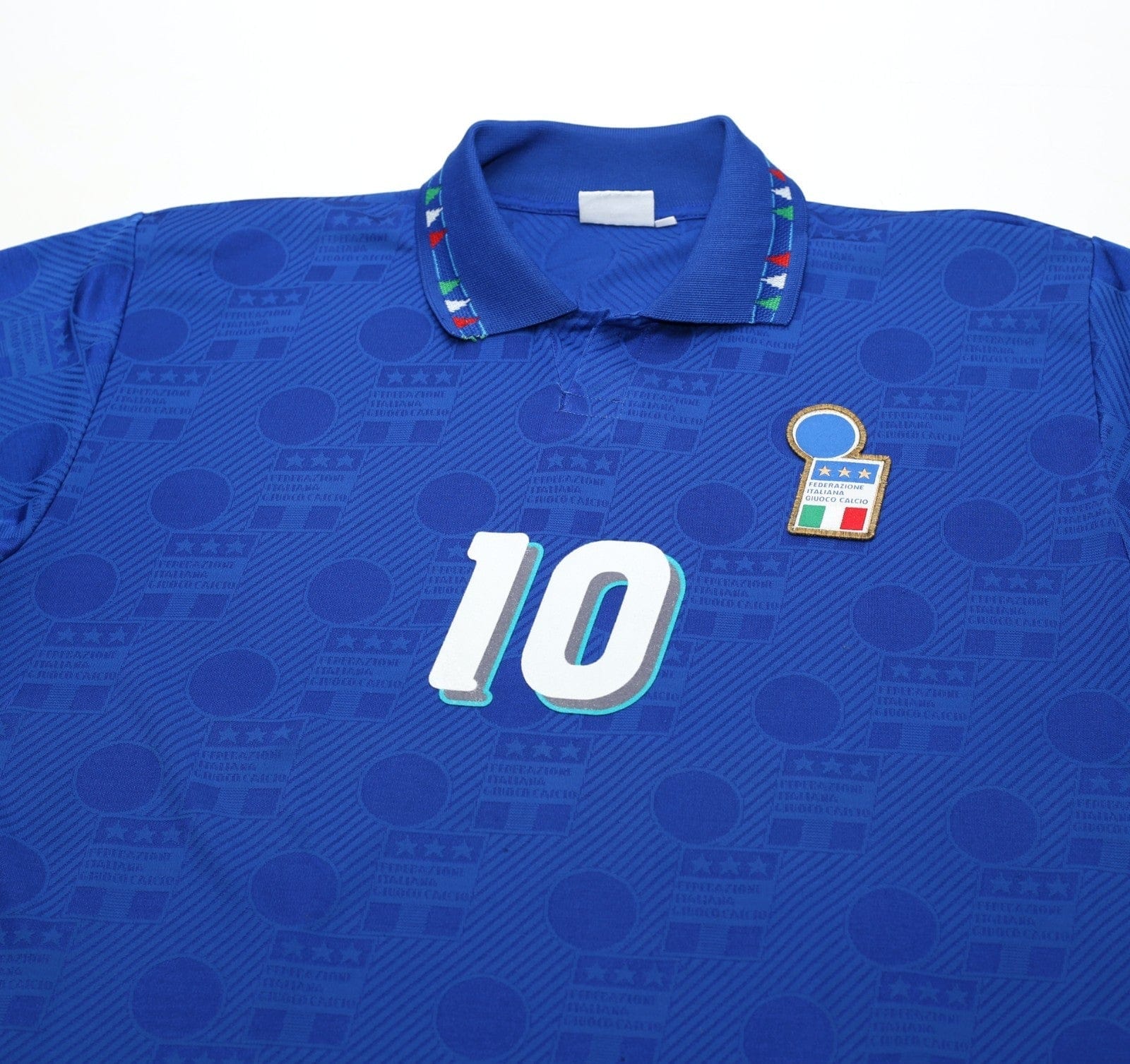 1994 BAGGIO #10 Italy Vintage Diadora Player Issue Spec Home Football Shirt L/XL