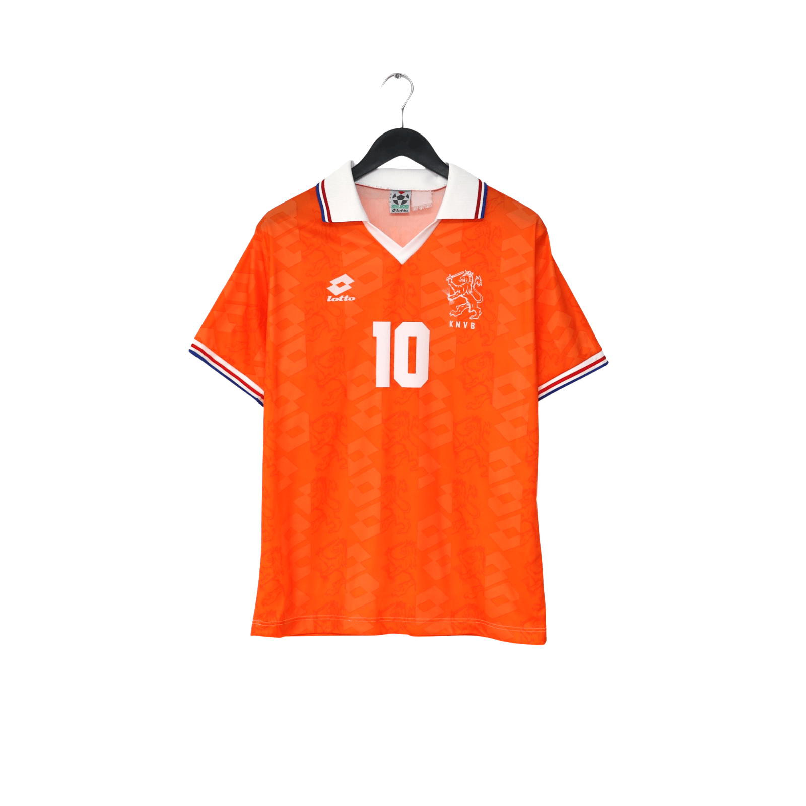 1994 Bergkamp #10 Holland Vintage Lotto Home Football Shirt (M) Netherlands