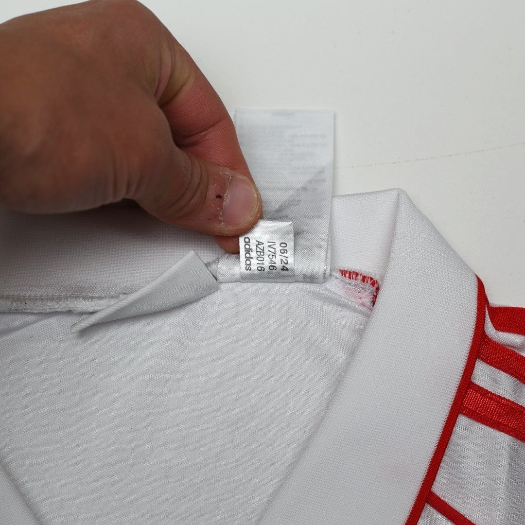 1994 Francescoli #9 River Plate adidas Originals L/S Home Football Shirt (L/XL)
