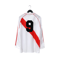 1994 Francescoli #9 River Plate adidas Originals L/S Home Football Shirt (L/XL)
