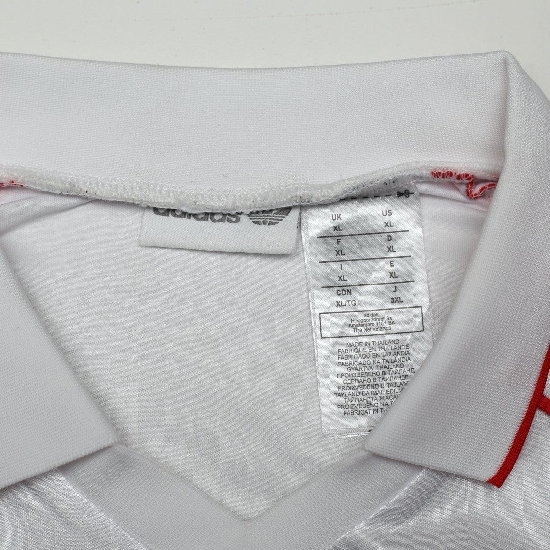 1994 Francescoli #9 River Plate adidas Originals L/S Home Football Shirt (L/XL)