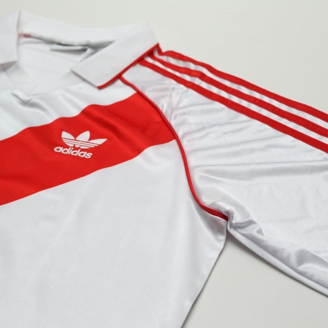 1994 Francescoli #9 River Plate adidas Originals L/S Home Football Shirt (L/XL)