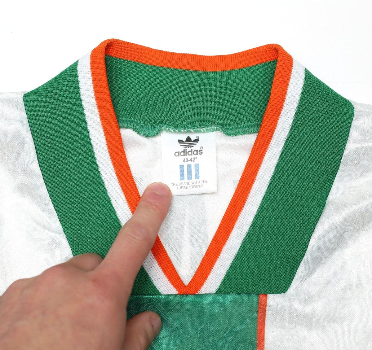 1994 KEANE #6 Ireland Vintage adidas Away Football Shirt 40/42 (L)