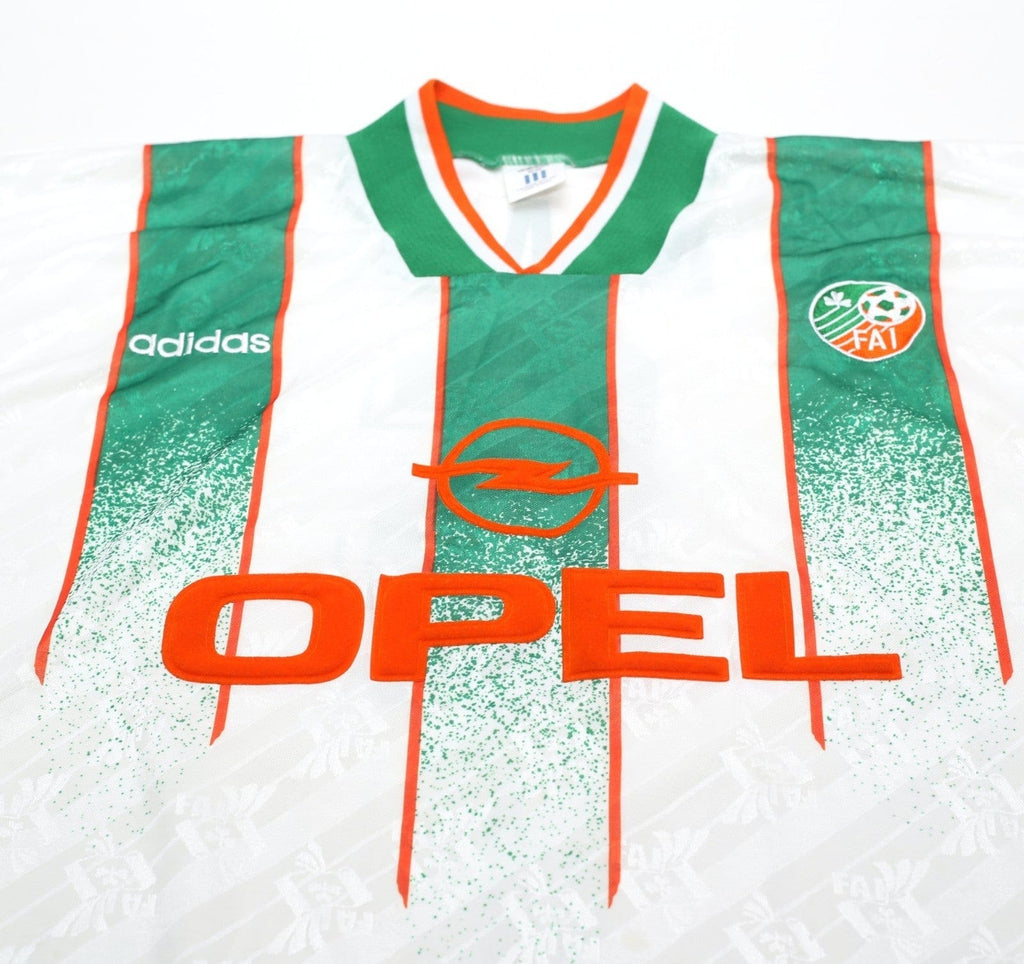 1994 KEANE #6 Ireland Vintage adidas Away Football Shirt 40/42 (L)
