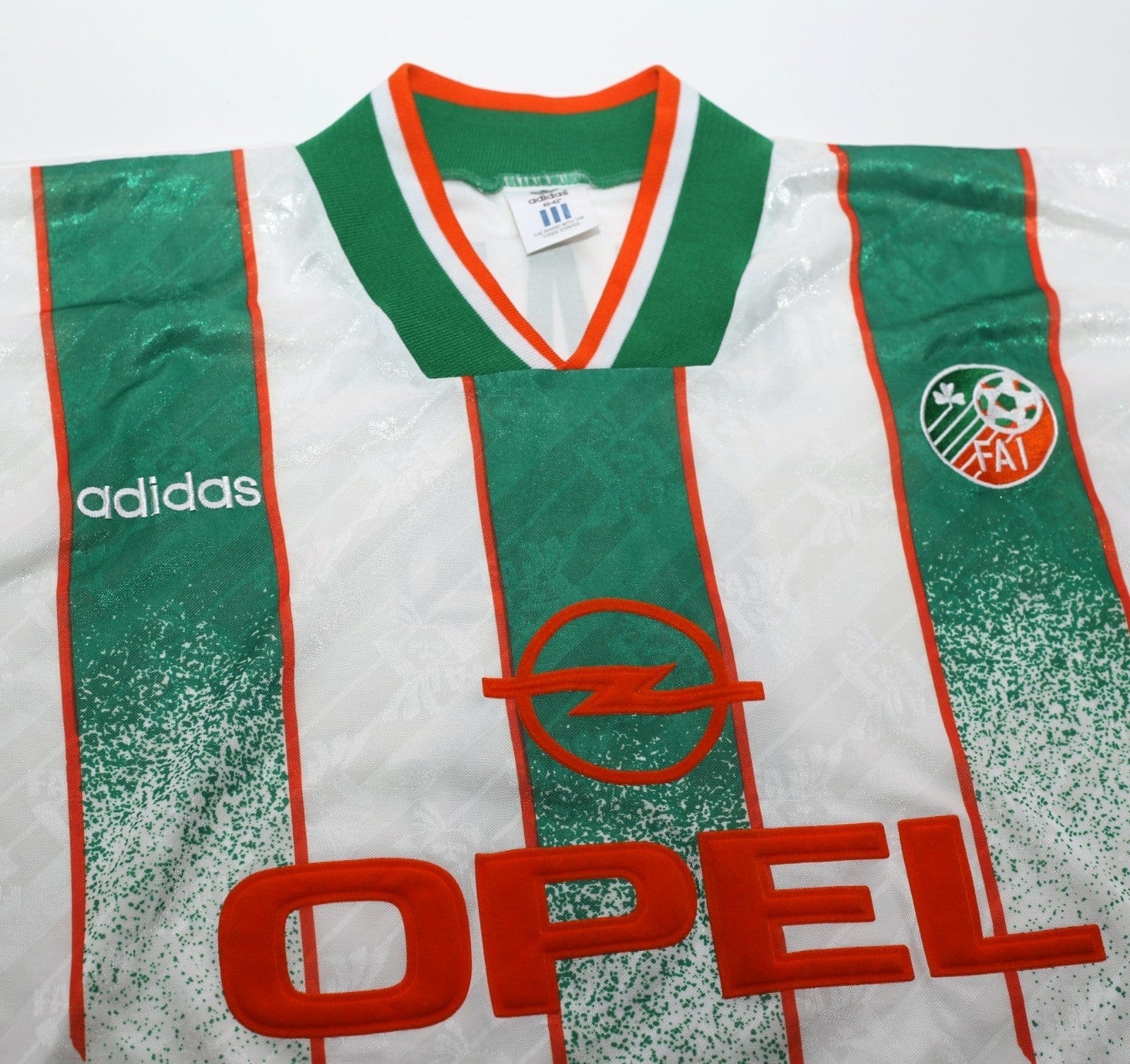 1994 KEANE #6 Ireland Vintage adidas Away Football Shirt 40/42 (L)