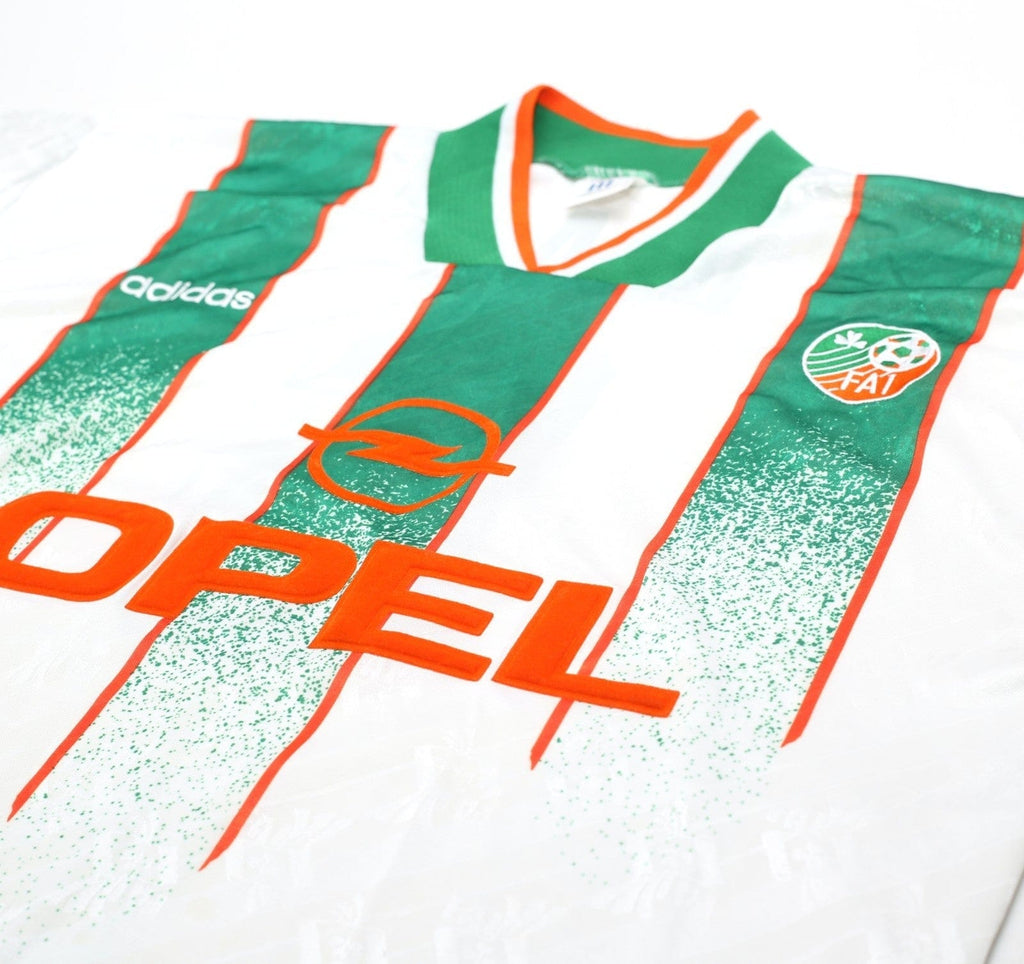 1994 KEANE #6 Ireland Vintage adidas Away Football Shirt 40/42 (L)