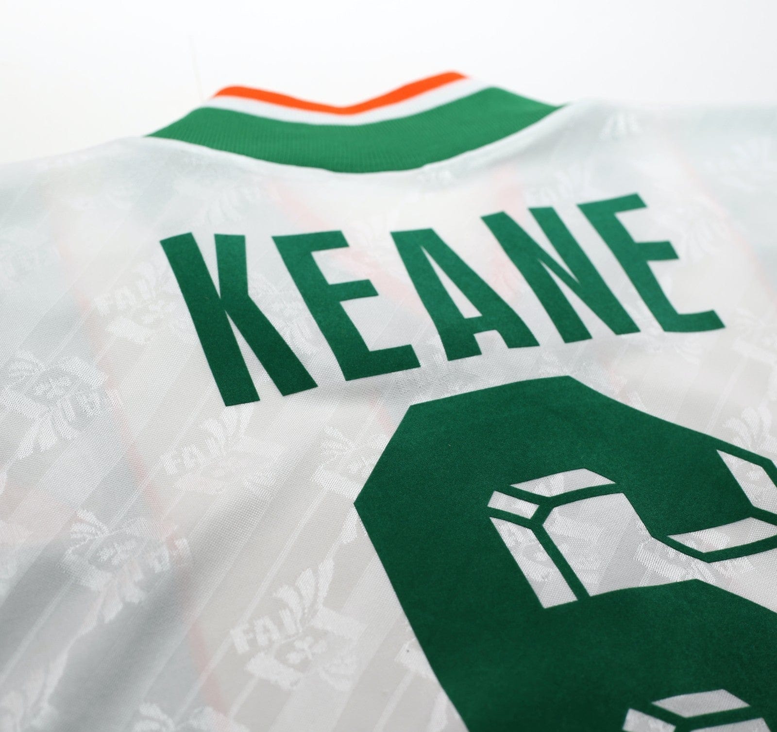 1994 KEANE #6 Ireland Vintage adidas Away Football Shirt 40/42 (L)