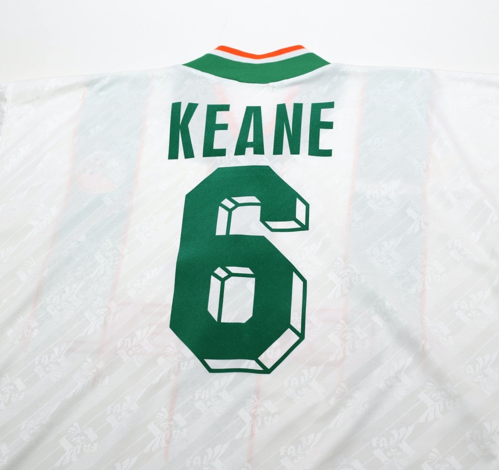 1994 KEANE #6 Ireland Vintage adidas Away Football Shirt 40/42 (L)
