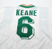 1994 KEANE #6 Ireland Vintage adidas Away Football Shirt 40/42 (L)