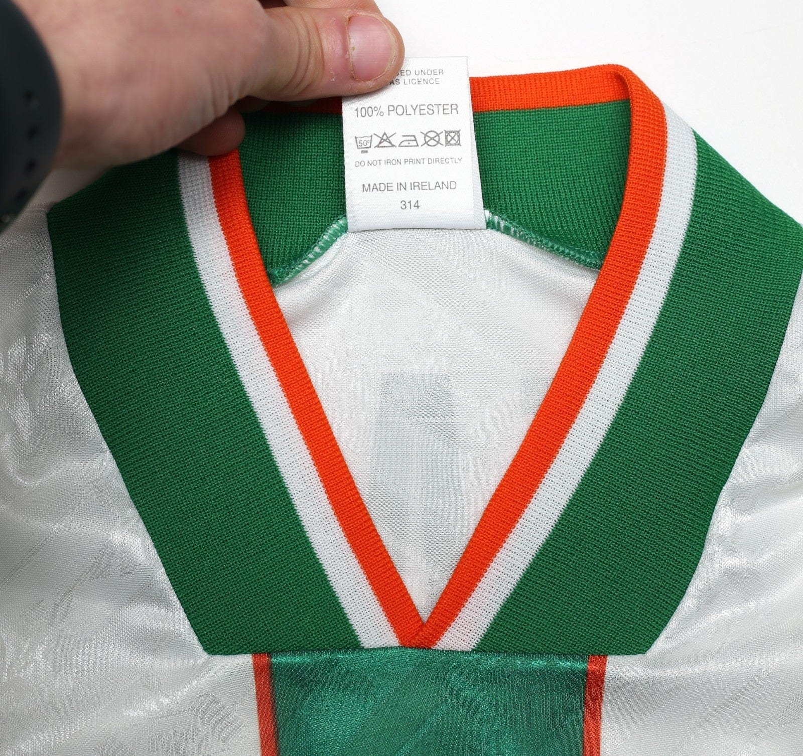 1994 KEANE #6 Ireland Vintage adidas Away Football Shirt 40/42 (L)