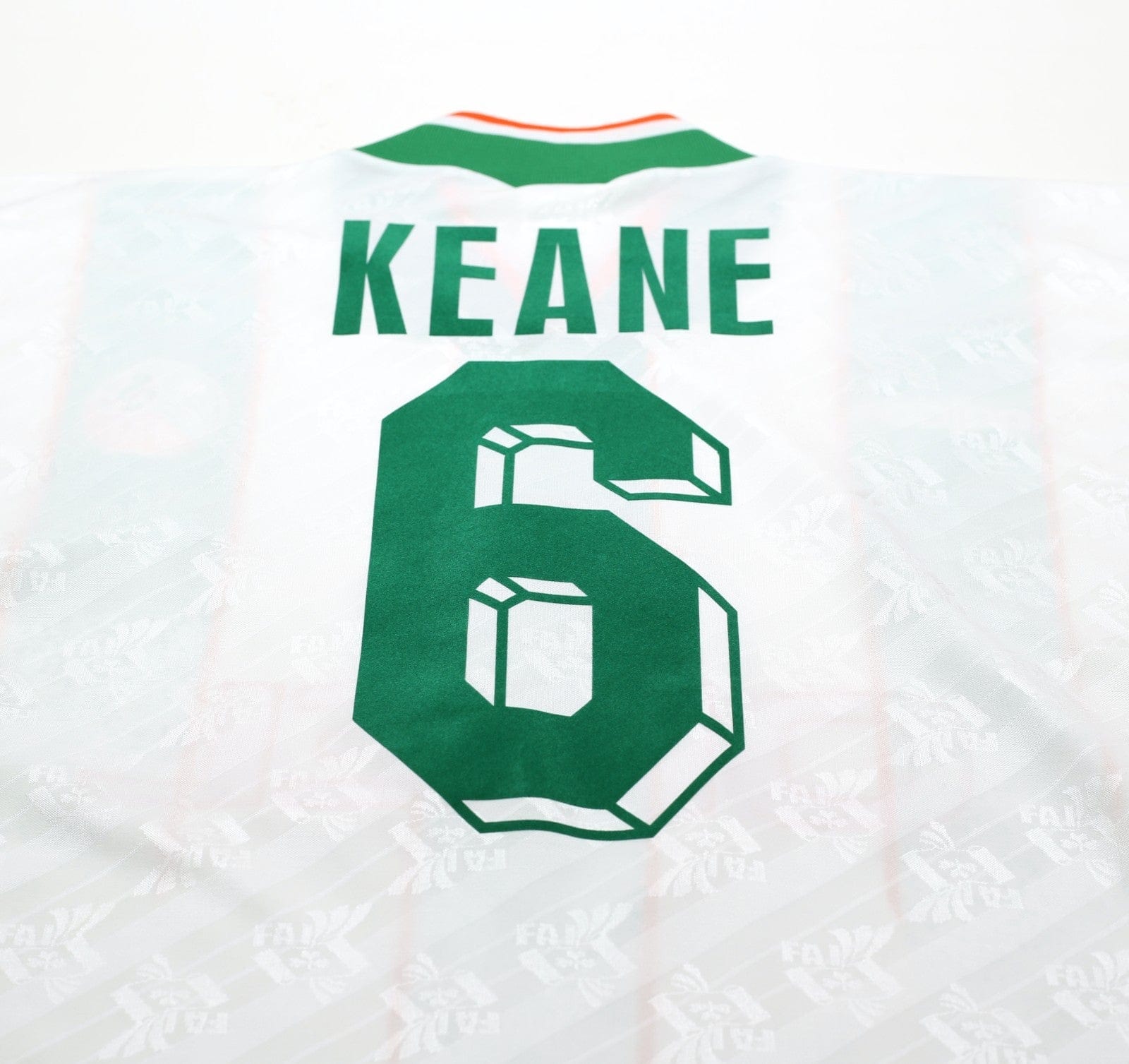 1994 KEANE #6 Ireland Vintage adidas Away Football Shirt 40/42 (L)