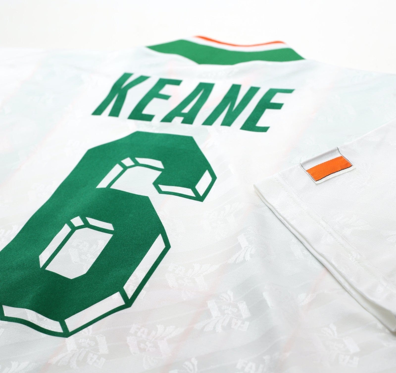 1994 KEANE #6 Ireland Vintage adidas Away Football Shirt 40/42 (L)
