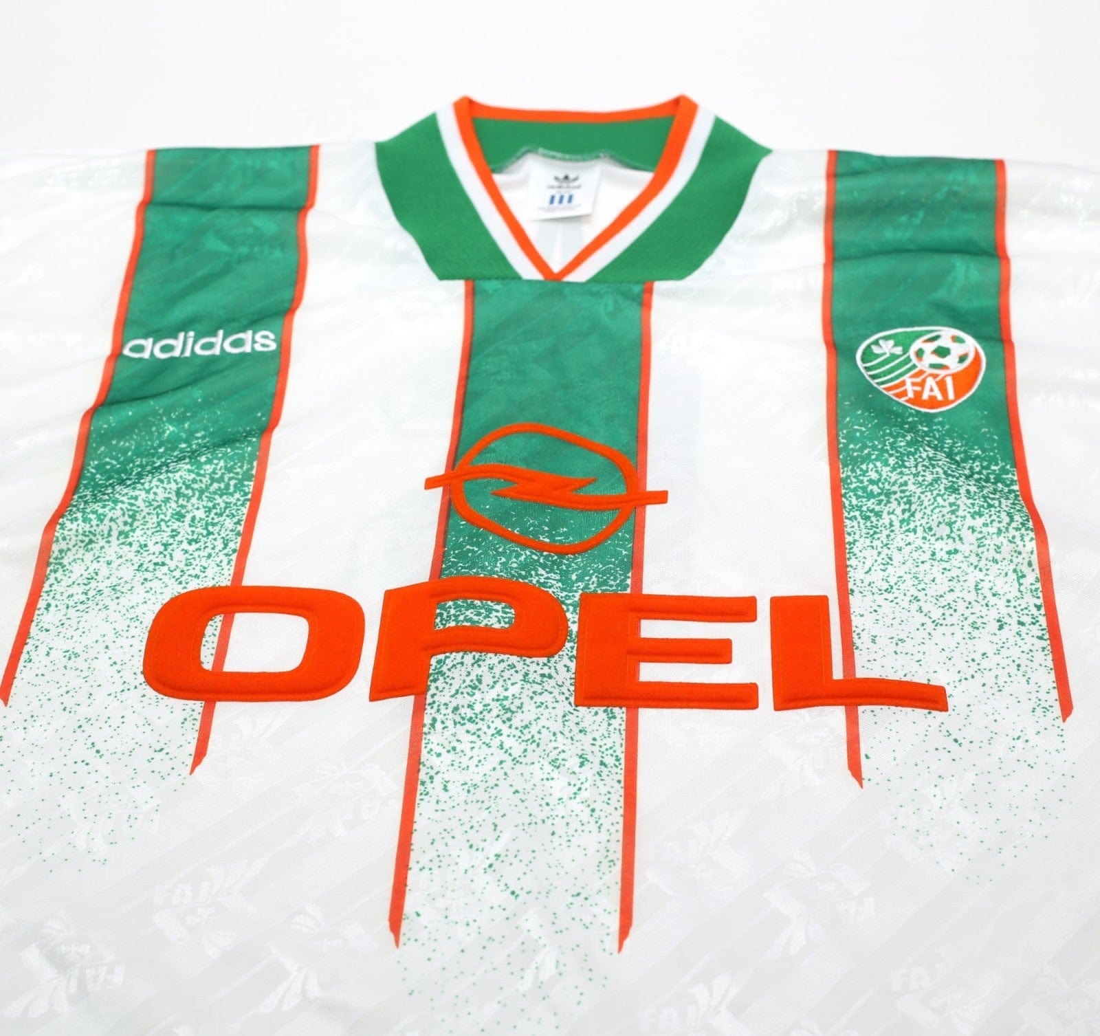 1994 KEANE #6 Ireland Vintage adidas Away Football Shirt 40/42 (L)