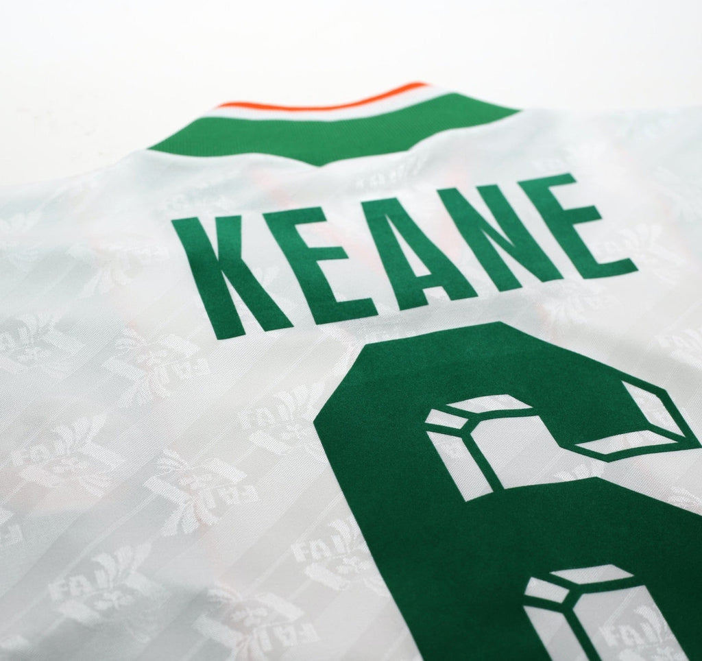 1994 KEANE #6 Ireland Vintage adidas Away Football Shirt 40/42 (L)