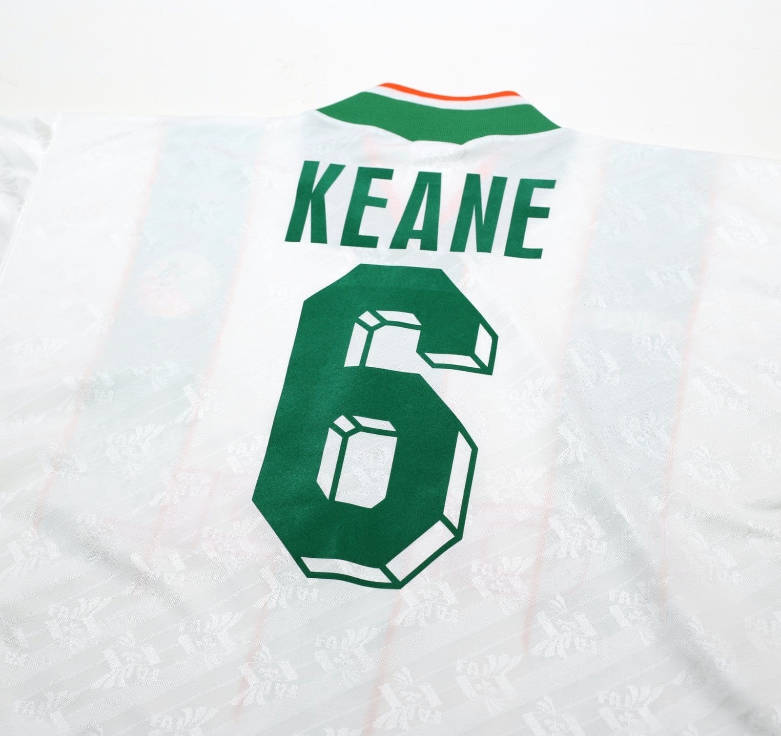 1994 KEANE #6 Ireland Vintage adidas Away Football Shirt 40/42 (L)
