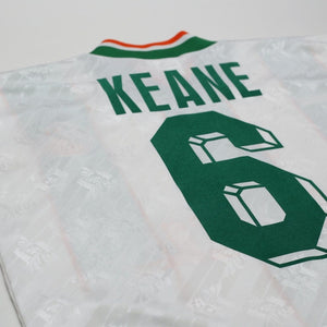 1994 Keane #6 Ireland Vintage adidas Away Football Shirt (S/M)