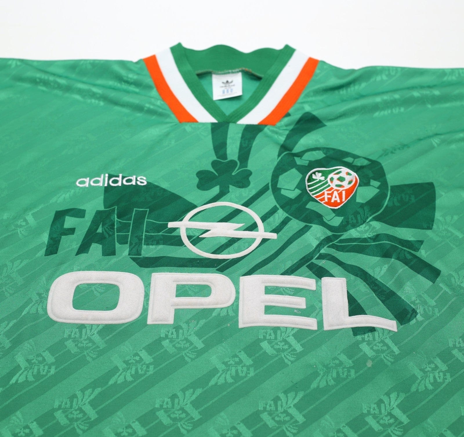 1994 KEANE #6 Ireland Vintage adidas Home Football Shirt 40/42 (L)