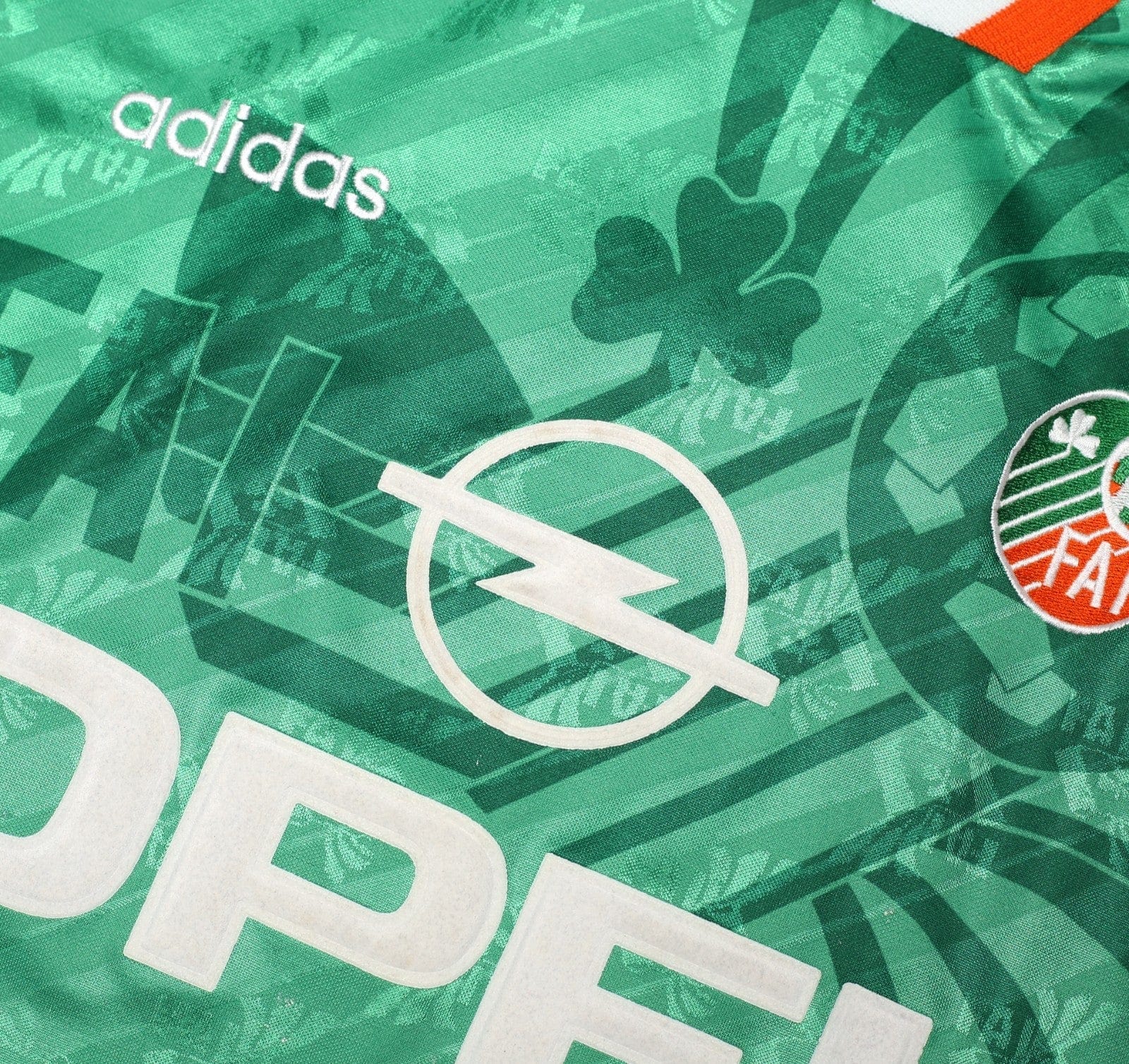 1994 KEANE #6 Ireland Vintage adidas Home Football Shirt 40/42 (L)