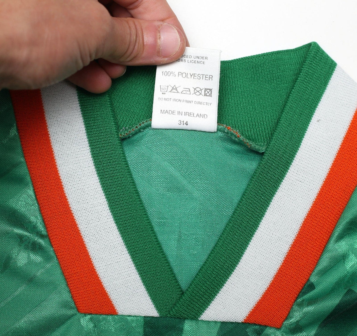 1994 KEANE #6 Ireland Vintage adidas Home Football Shirt 40/42 (L)