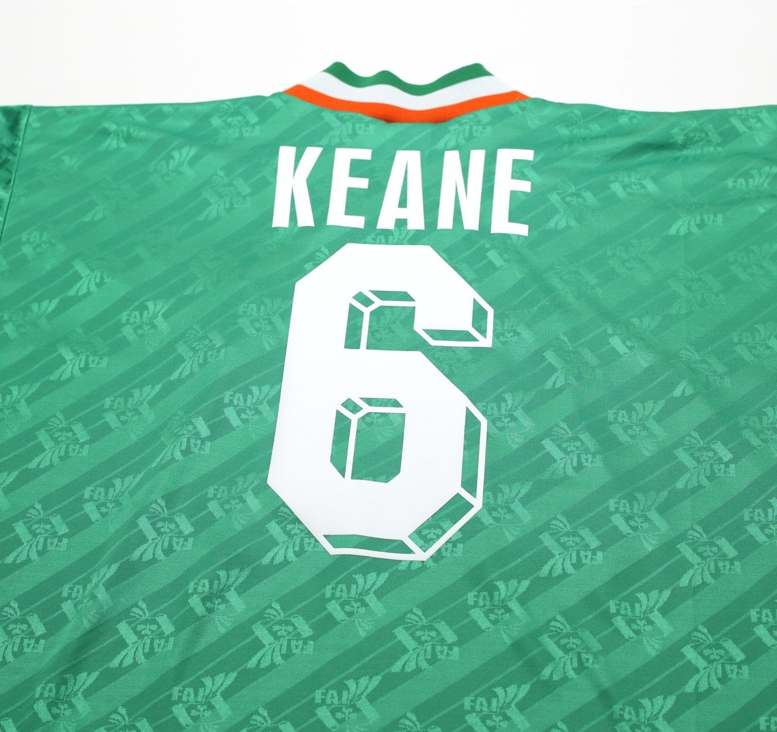 1994 KEANE #6 Ireland Vintage adidas Home Football Shirt 40/42 (L)