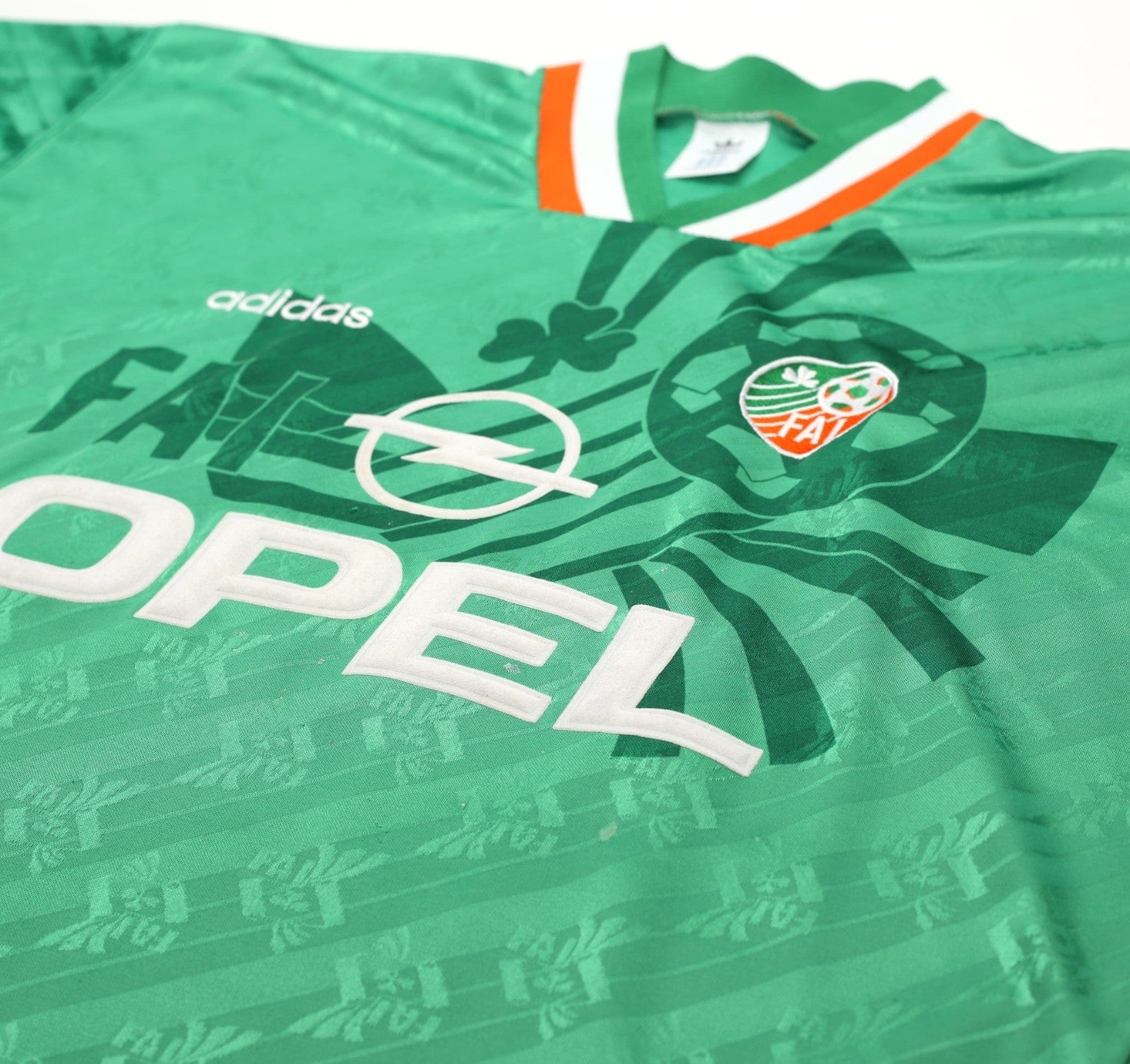 1994 KEANE #6 Ireland Vintage adidas Home Football Shirt 40/42 (L)