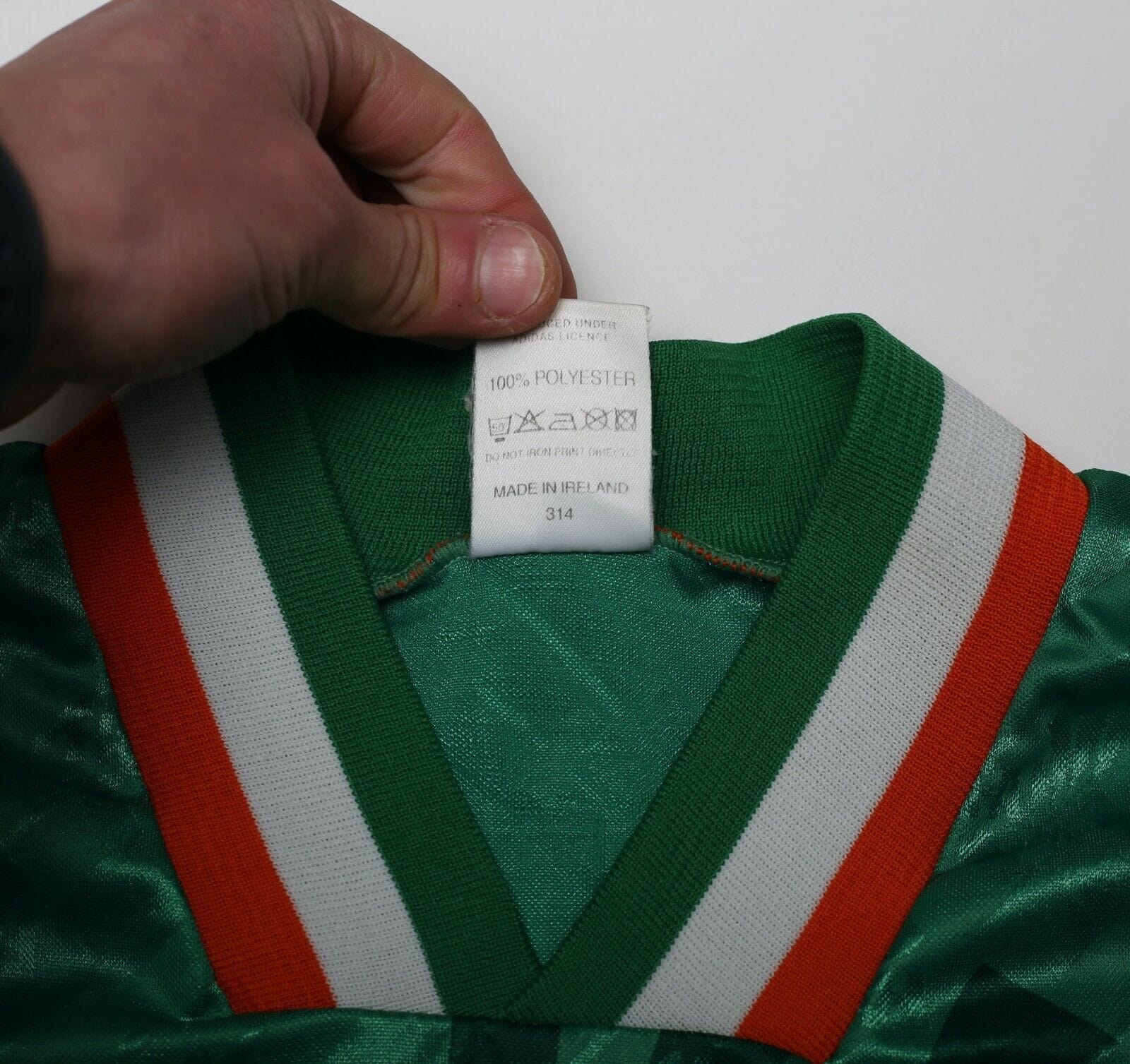 1994 KEANE #6 Ireland Vintage adidas Home Football Shirt 42/44 (L)