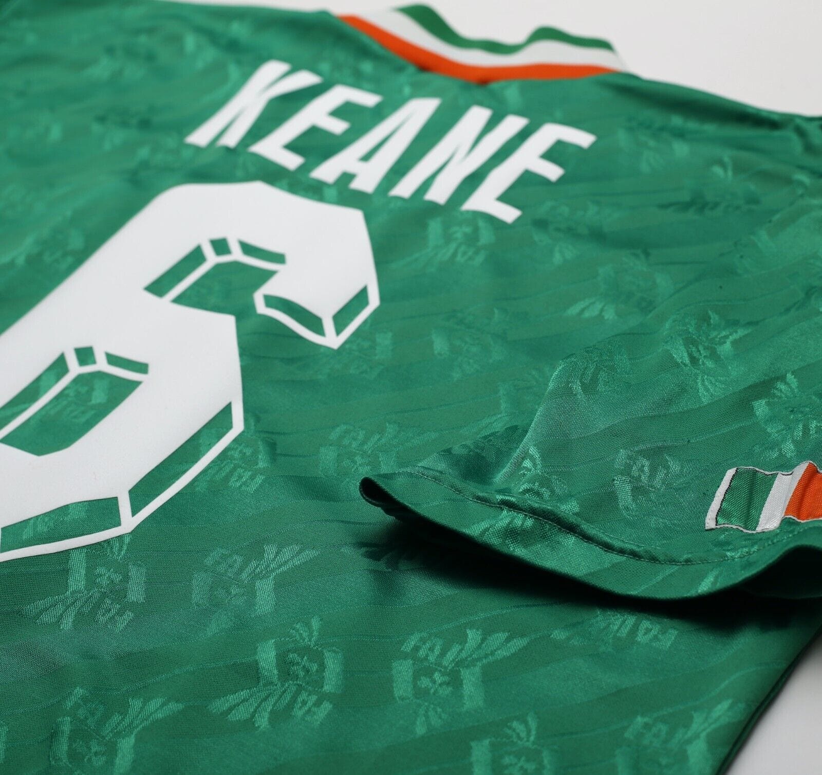 1994 KEANE #6 Ireland Vintage adidas Home Football Shirt 42/44 (L)