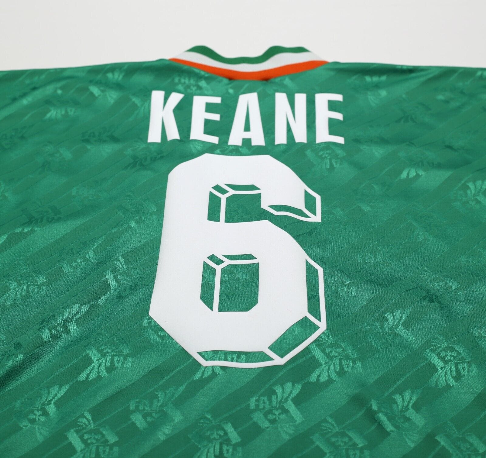 1994 KEANE #6 Ireland Vintage adidas Home Football Shirt 42/44 (L)