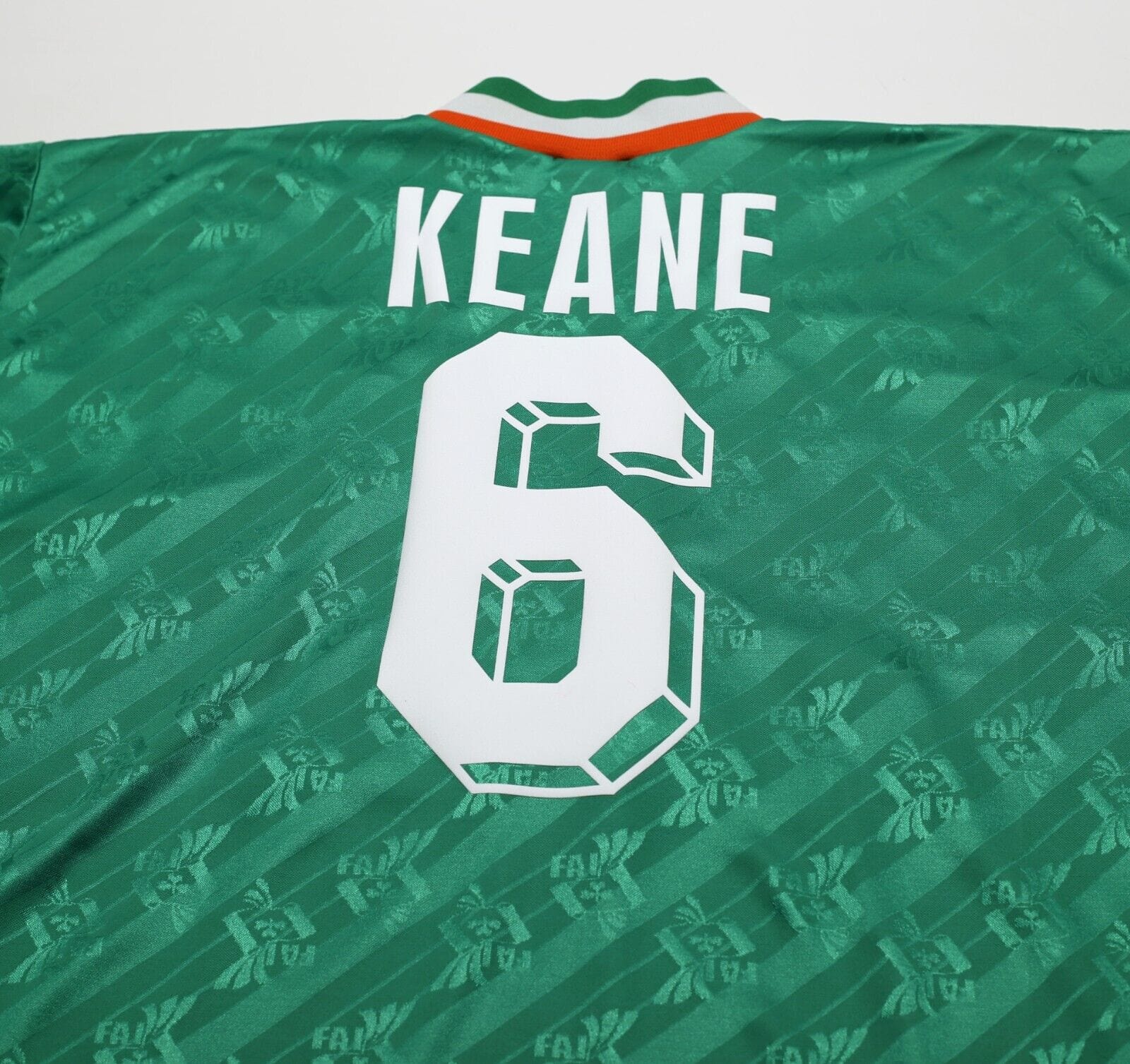 1994 KEANE #6 Ireland Vintage adidas Home Football Shirt 42/44 (L)