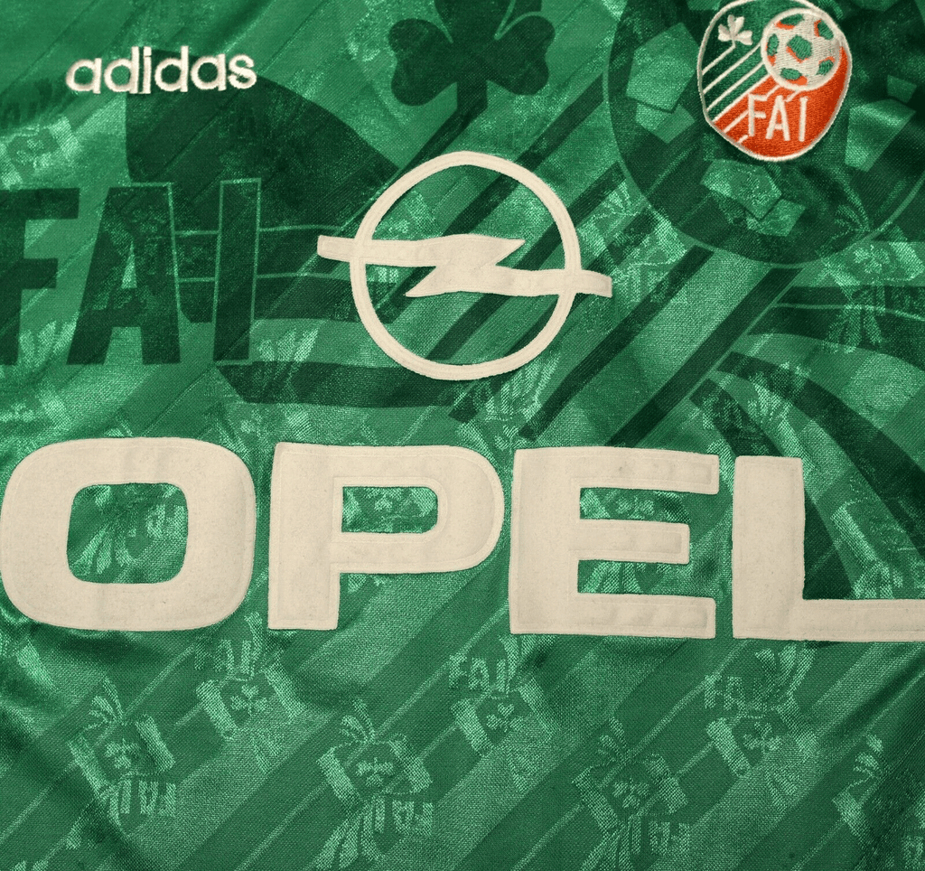 1994 KEANE #6 Ireland Vintage adidas Home Football Shirt 42/44 (L)