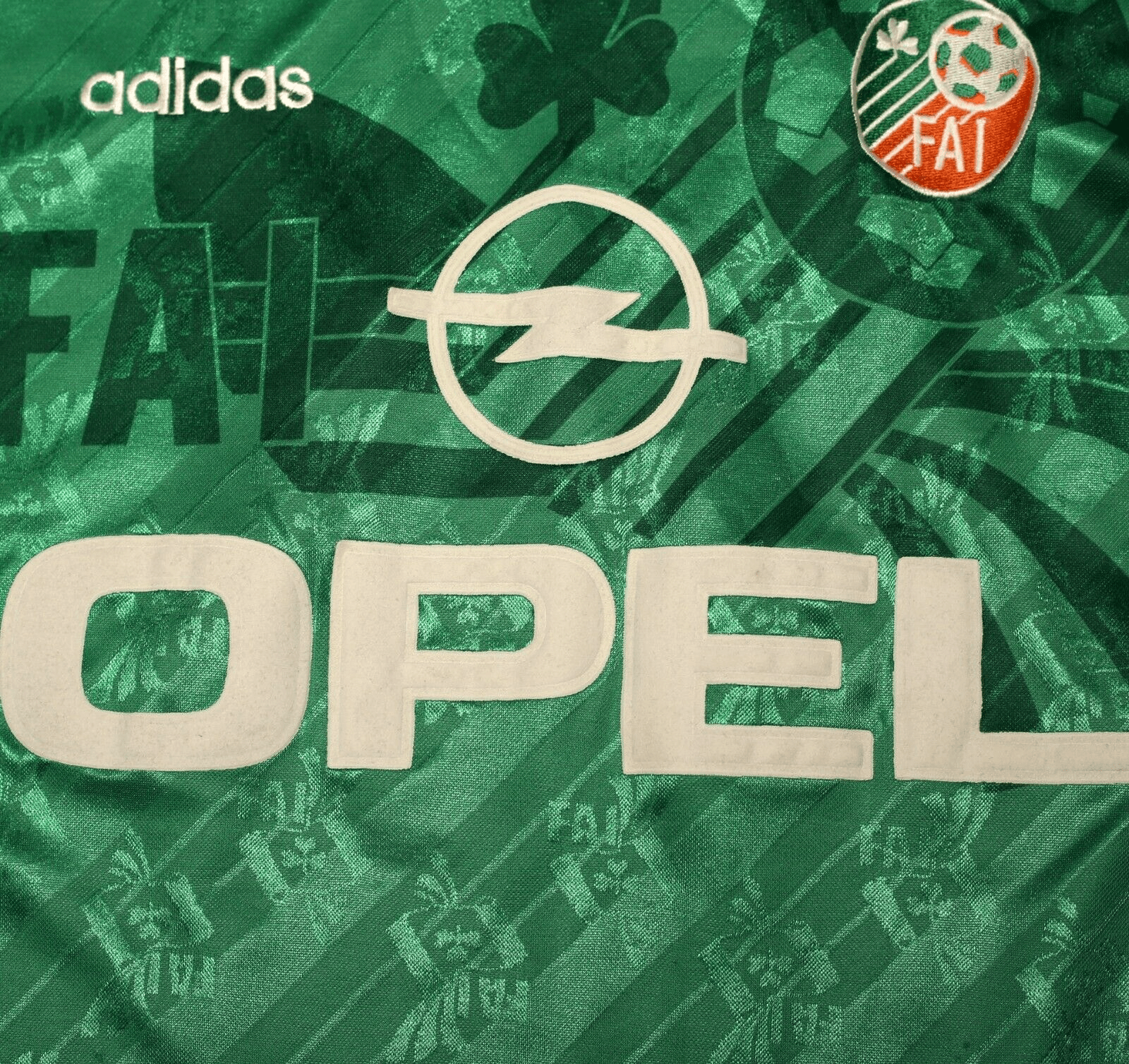 1994 KEANE #6 Ireland Vintage adidas Home Football Shirt 42/44 (L)