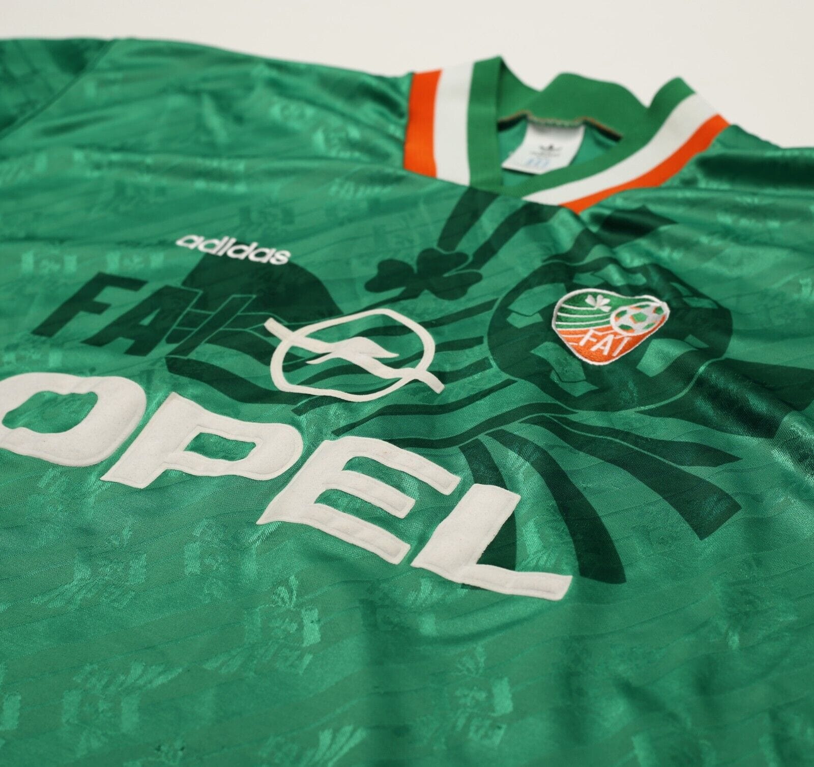 1994 KEANE #6 Ireland Vintage adidas Home Football Shirt 42/44 (L)