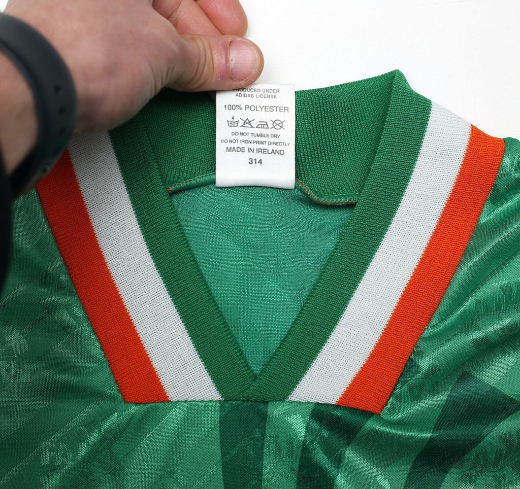 1994 KEANE #6 Ireland Vintage adidas Home Football Shirt 44/46 (XL)