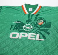 1994 KEANE #6 Ireland Vintage adidas Home Football Shirt 44/46 (XL)