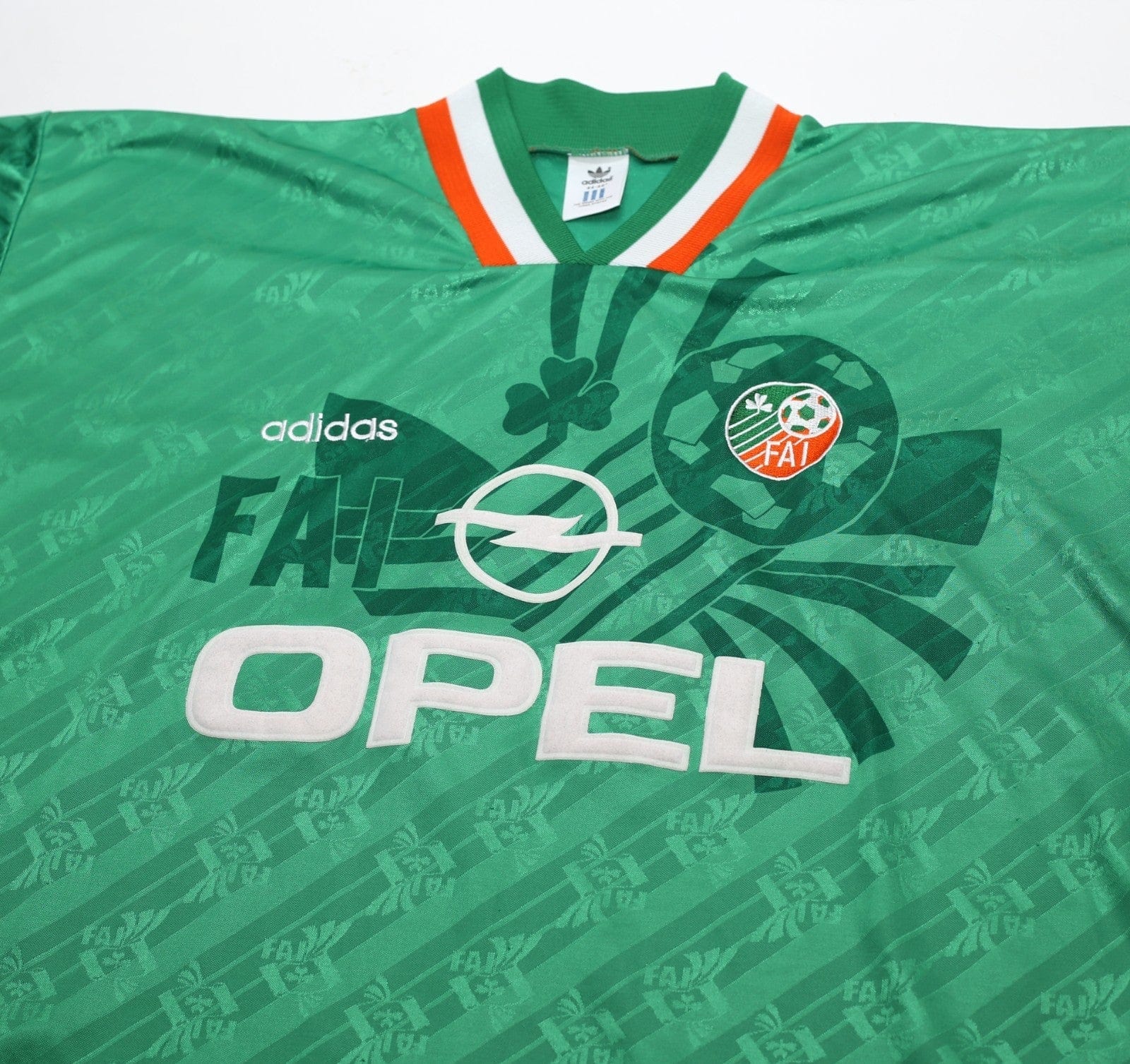 1994 KEANE #6 Ireland Vintage adidas Home Football Shirt 44/46 (XL)