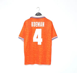 1994 KOEMAN #4 Holland Vintage Lotto Home Football Shirt (L) Barcelona