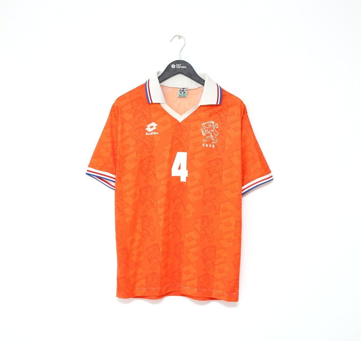 1994 KOEMAN #4 Holland Vintage Lotto Home Football Shirt (L) Barcelona