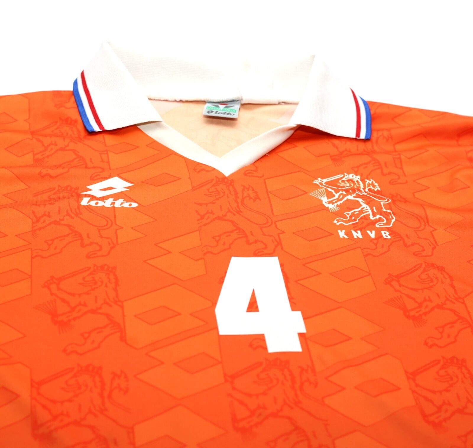 1994 KOEMAN #4 Holland Vintage Lotto Home Football Shirt (L) Barcelona
